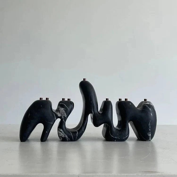 Hannah Polskin - Nero Marquina Menorah by Hannah Polskin - ModernTribe