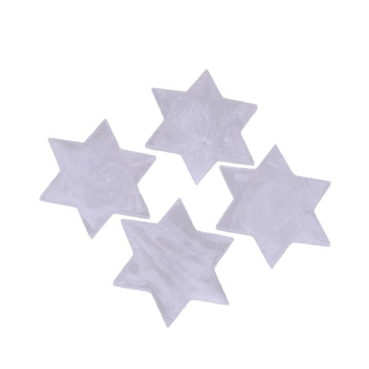 Kinor Decor - Resin Snow Drift Star of David Coasters - Set of 4 - ModernTribe