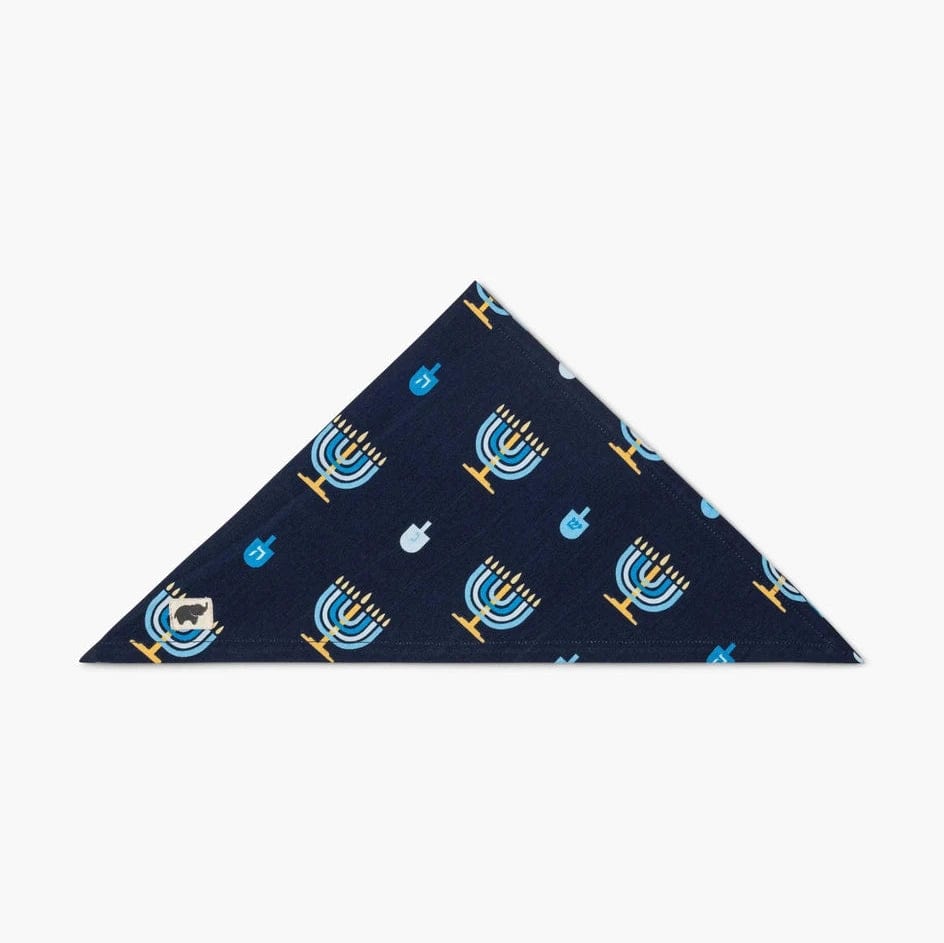 Monica + Andy - Menorah and Dreidel Pet Bandana by Monica + Andy - ModernTribe