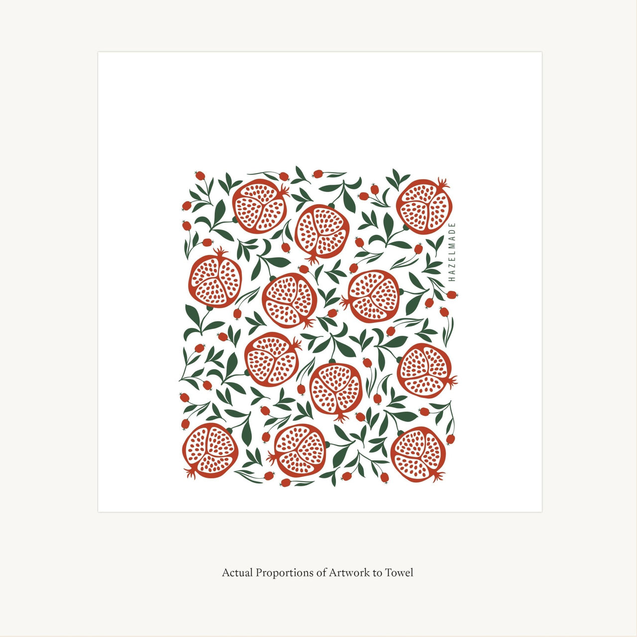 Hazelmade - Pomegranates Cotton Flour Sack Tea Towel - ModernTribe
