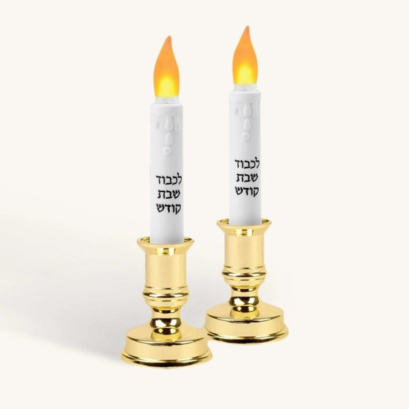 Ner Mitzvah - LED Shabbat Candles - Set of Two - ModernTribe