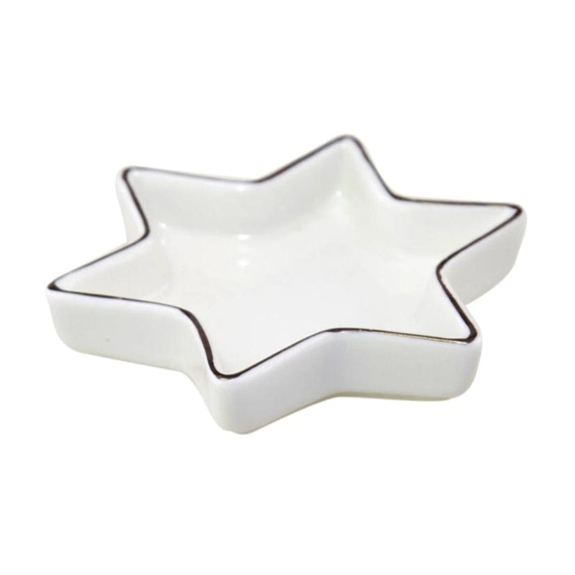 Aulica Serving Pieces Ceramic Star of David Serving Dish