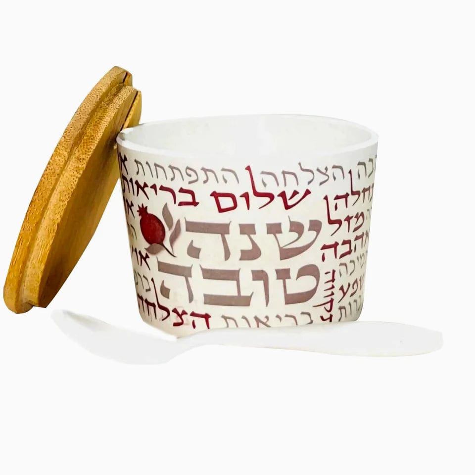 Broderies De France - Bamboo New Year Blessings Honey Dish - ModernTribe