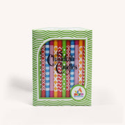 Ner Mitzvah Hanukkah Candles Multi Pattern Multicolor Hanukkah Candles - 45 Pack