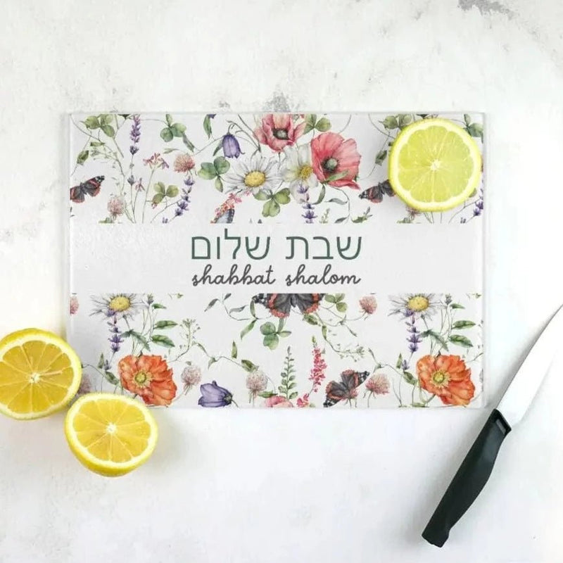 Love Always, Audrey - Floral Candle Drip Tray and Challah Board - ModernTribe