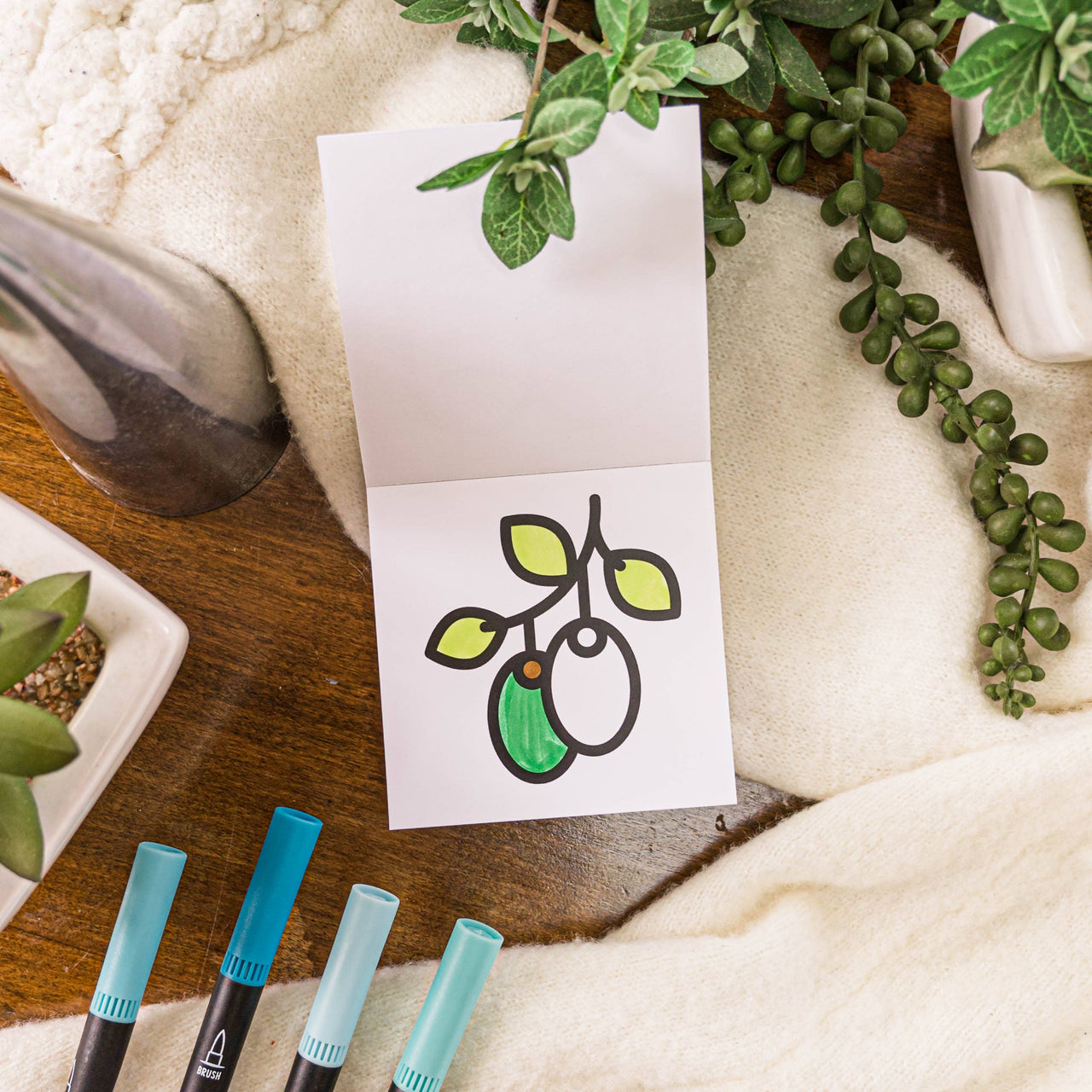 A Brighter Year - Happy Hanukkah Mini Coloring Book - ModernTribe