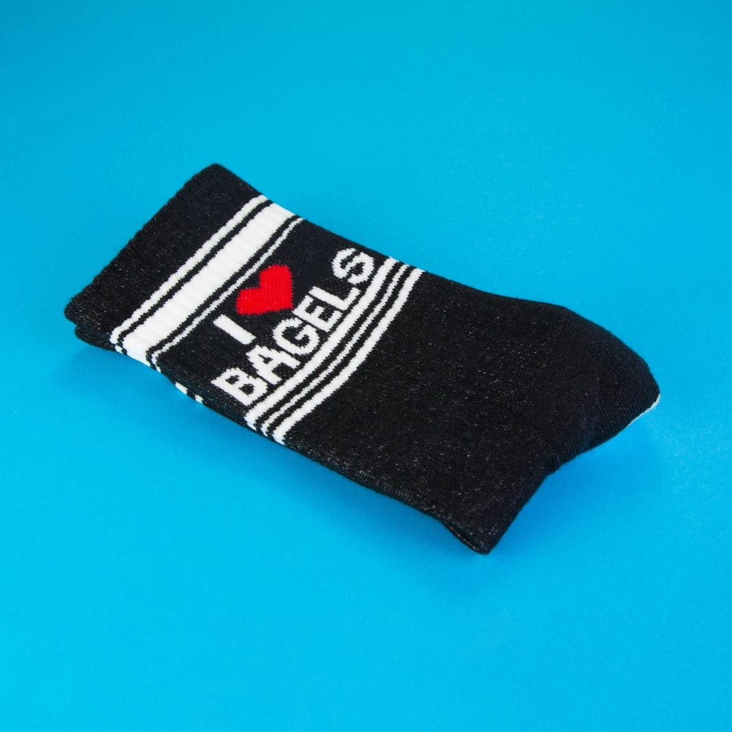 Gumball Poodle - I Love Bagels Gym Crew Socks - ModernTribe