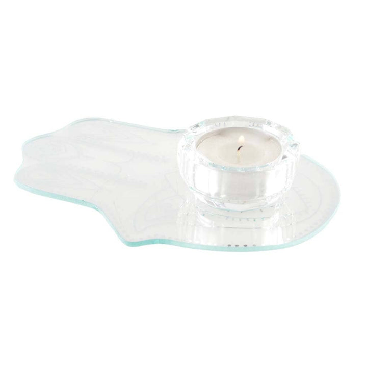 AULICA Candleholders Fatma Hand Candle Holder 12x15cm Silver Mirror