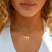 Les Petit Jewels Necklaces Eden Chai Necklace - 14k Gold