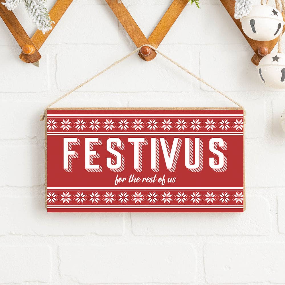 Rustic Marlin Decorations Festivus Twine Hanging Sign