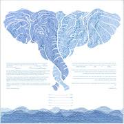 Mazel Mazel - The Elephant Lovers Ketubah - ModernTribe