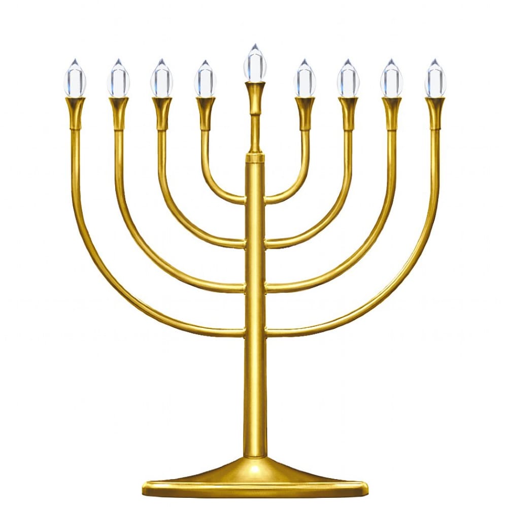 Aviv Judaica - Traditional Electric Menorah - Gold - ModernTribe