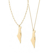 Miriam Merenfeld Jewelry - Eretz Israel Diamond Necklace - (Sterling Silver or Gold-Plated) - ModernTribe