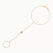 Les Petit Jewels Bracelets Evil Eye Hand Chain - 14k Gold