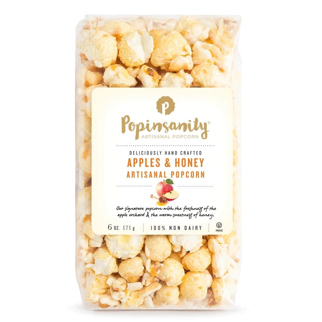 Popinsanity Popcorn & Confections Food Apples and Honey Non-Dairy Gourmet Popcorn