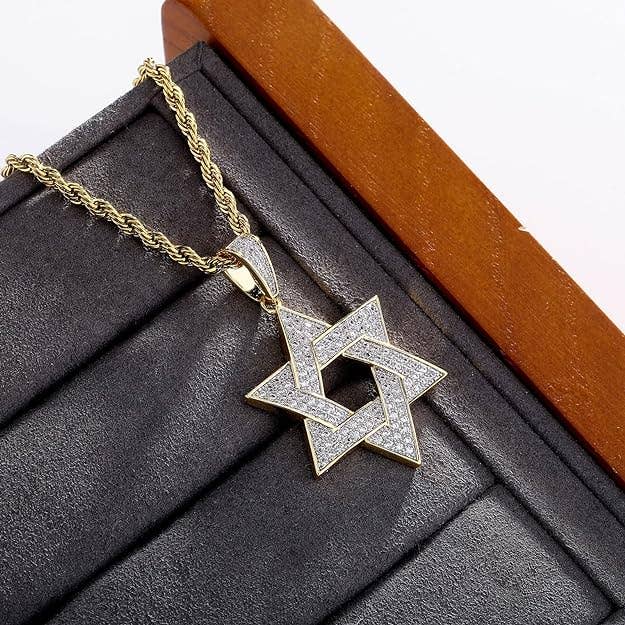 Koch La Ni Jewelry Necklaces Moissanite Star of David Necklace - 18k Gold-Plated