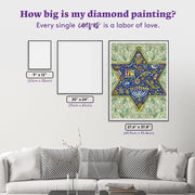 Diamond Art Club Crafts The Joy of Hanukkah Star DIY Diamond Painting Craft