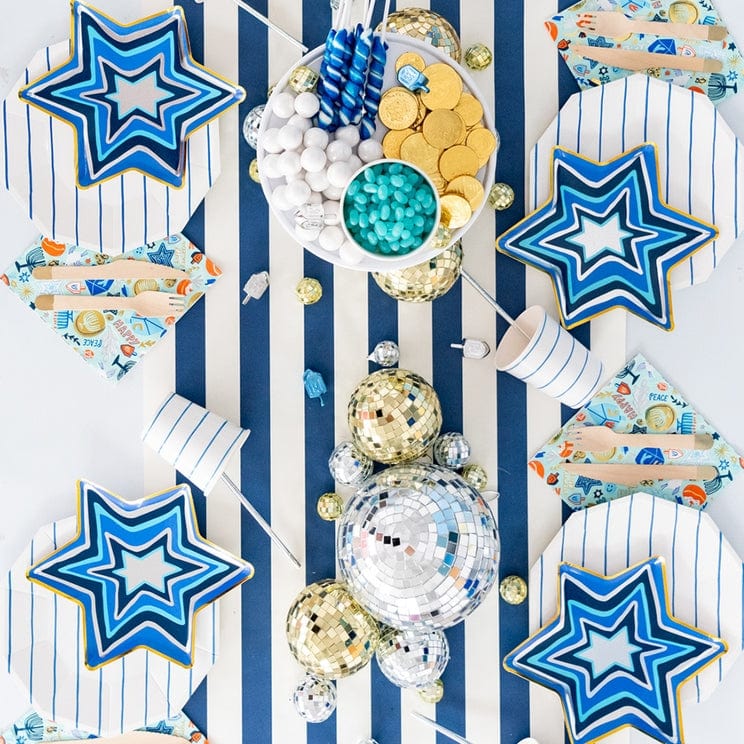 Jollity Serving Pieces Blue Festival of Lights Star Small Plates - Set of 8
