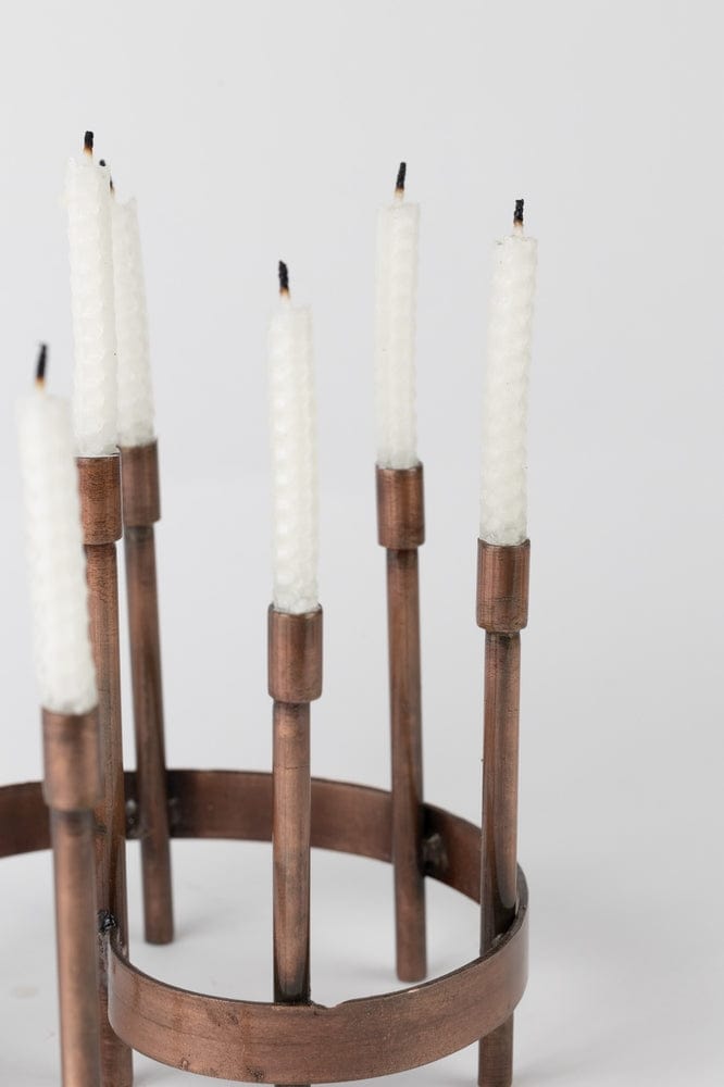 Ten Thousand Villages - Iron Spiral Menorah - ModernTribe