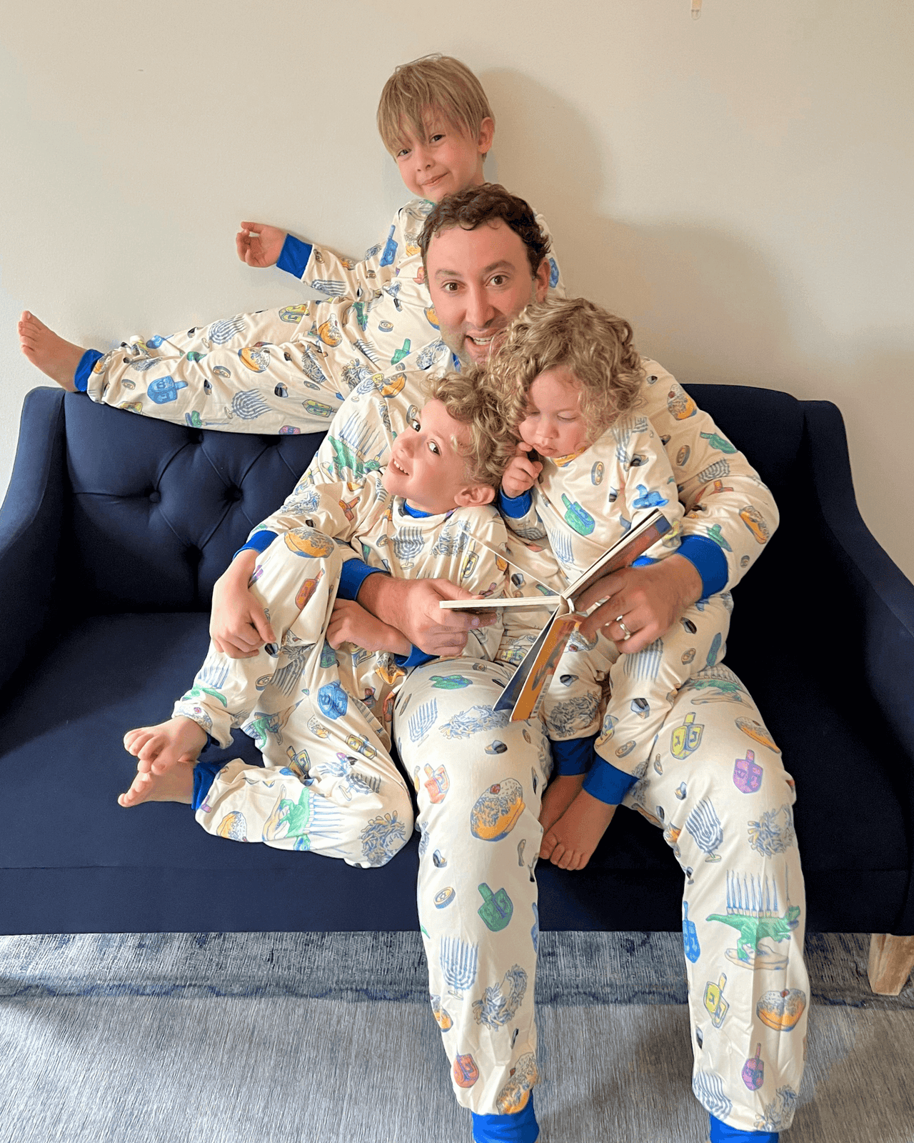 Amy Kritzer Becker - Hanukkah Light and Latkes Pajamas - (Kids Unisex Sizes 2T - 14) - ModernTribe
