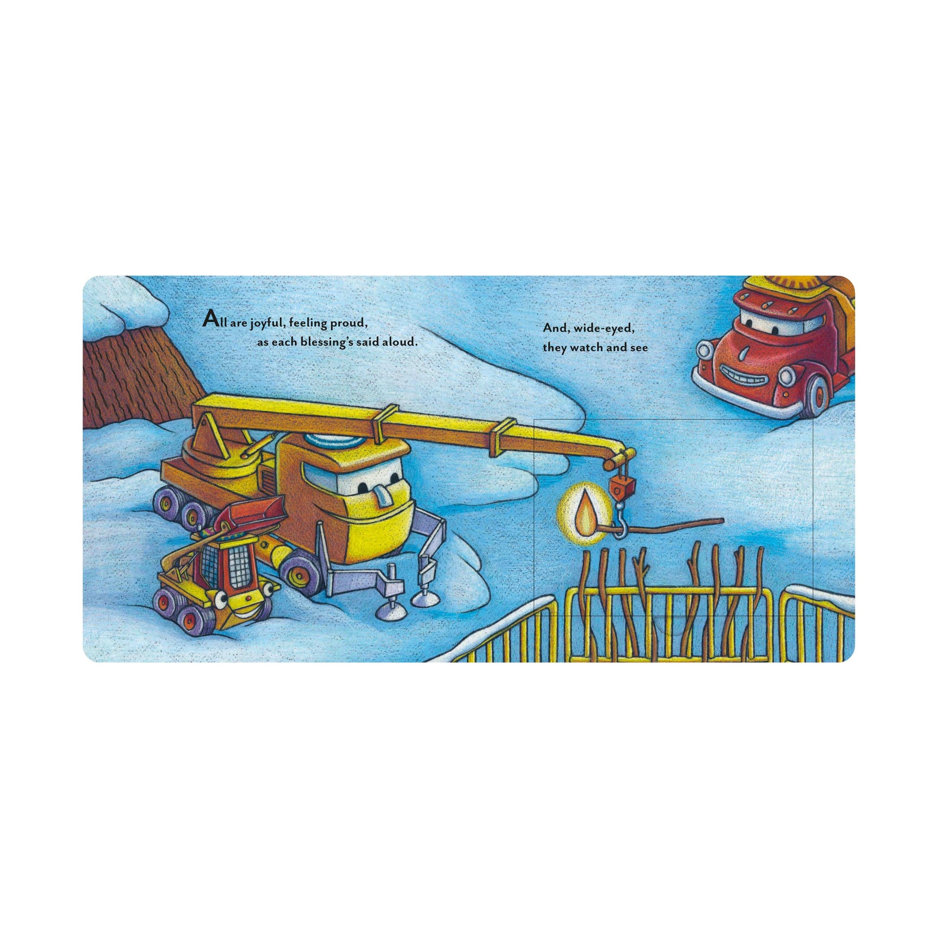 Chronicle Books Construction Site Hanukkah Lights