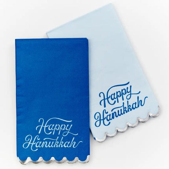 Hanukkah Dual Script Paper Napkins - Set of 20