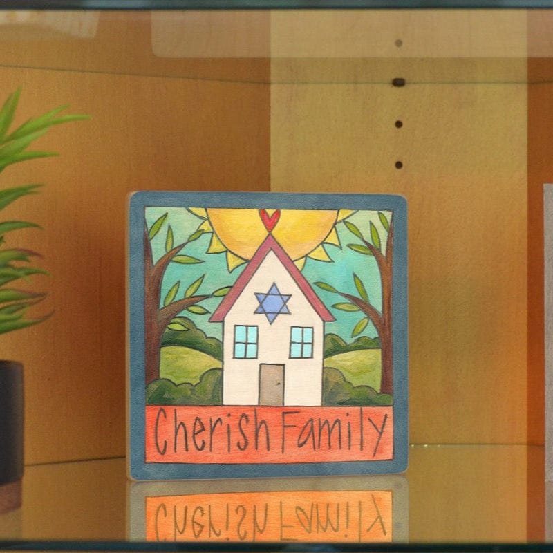 Sticks - Cherish Family Jewish Home Wall Plaque - ModernTribe