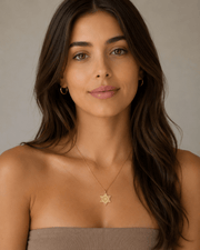 Miriam Merenfeld Jewelry - Chai Star of David Necklace by Miriam Merenfeld - (Gold - Plated or Sterling Silver) - ModernTribe