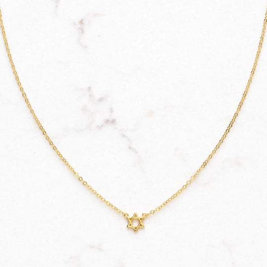 Teeny Tiny Star of David Necklace