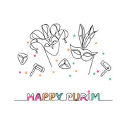 Altoona Store - Purim Jester Cocktail Napkins - Pack of 20 - ModernTribe