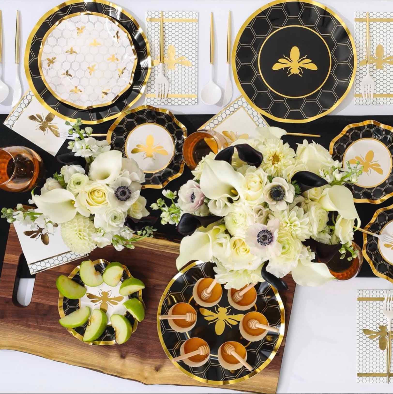 Sophistiplate Napkins Honeybee Paper Guest Towels - Set of 20