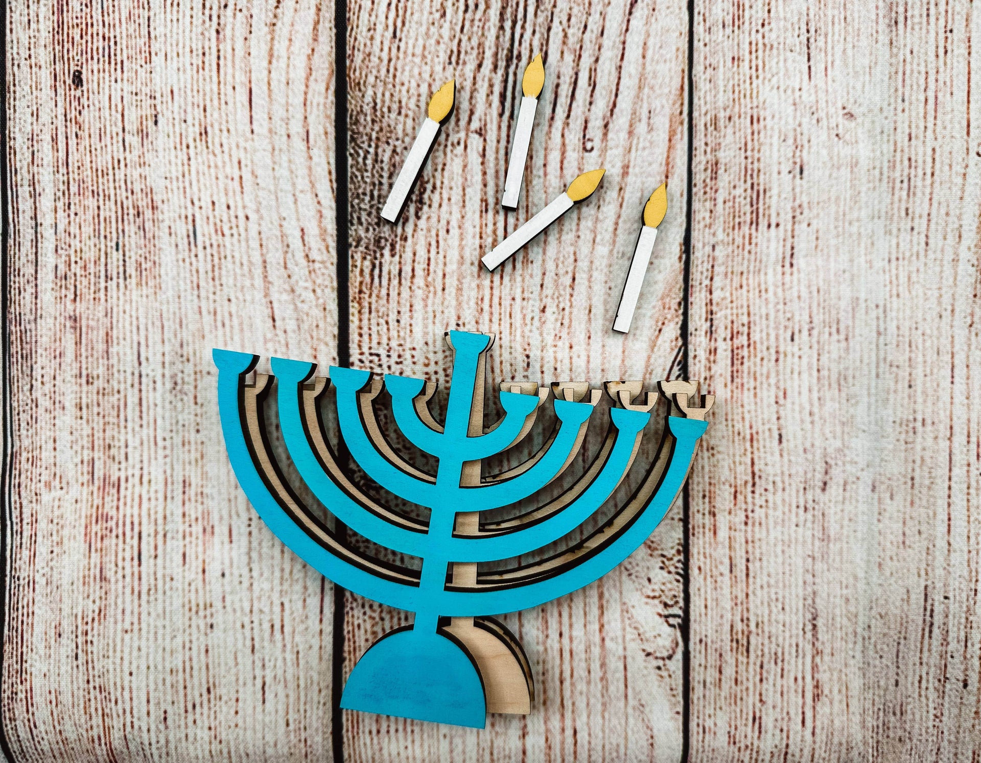 Hudson Valley Makers Co. Crafts Mini Menorah Craft for Kids