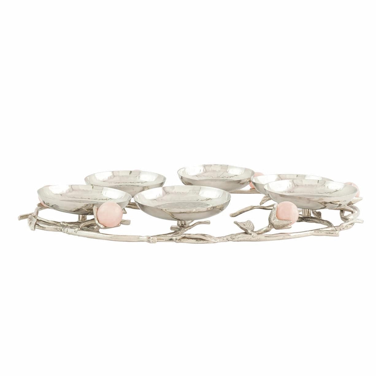 Godinger - Hyaline Pink Seder Plate - ModernTribe