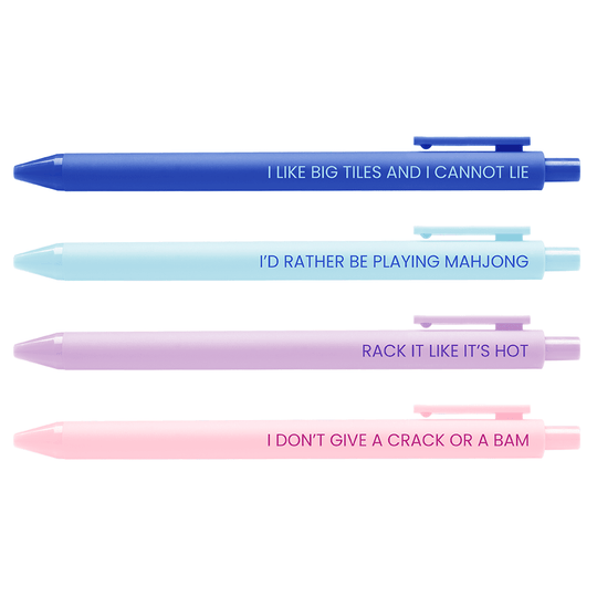 Mahjong Lover Pens - Set of 4