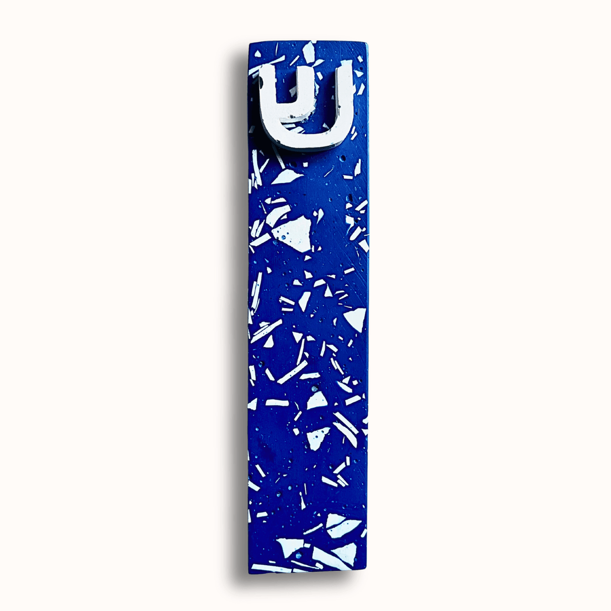 The Materials Design Co. - Sky and Sea Blue Terrazzo Mezuzah - ModernTribe