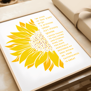 The Verse Prints Modeh Ani Prayer Golden Sunflower Print