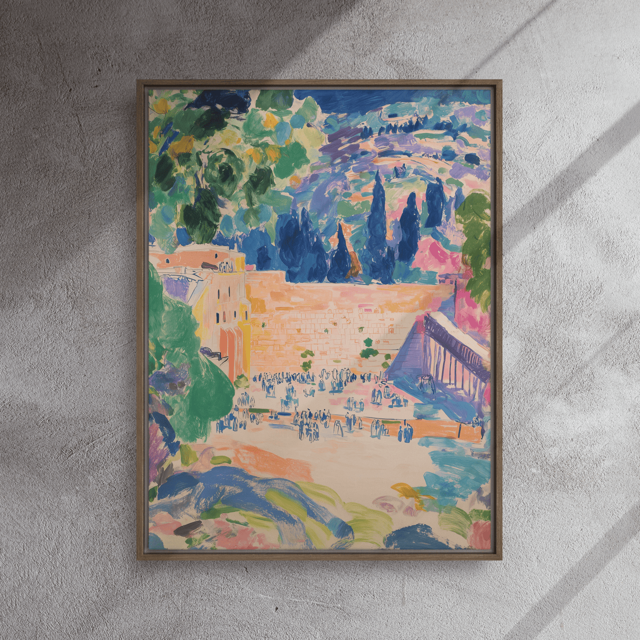 Beraishis - Kotel Bloom Framed Canvas by Beraishis - ModernTribe