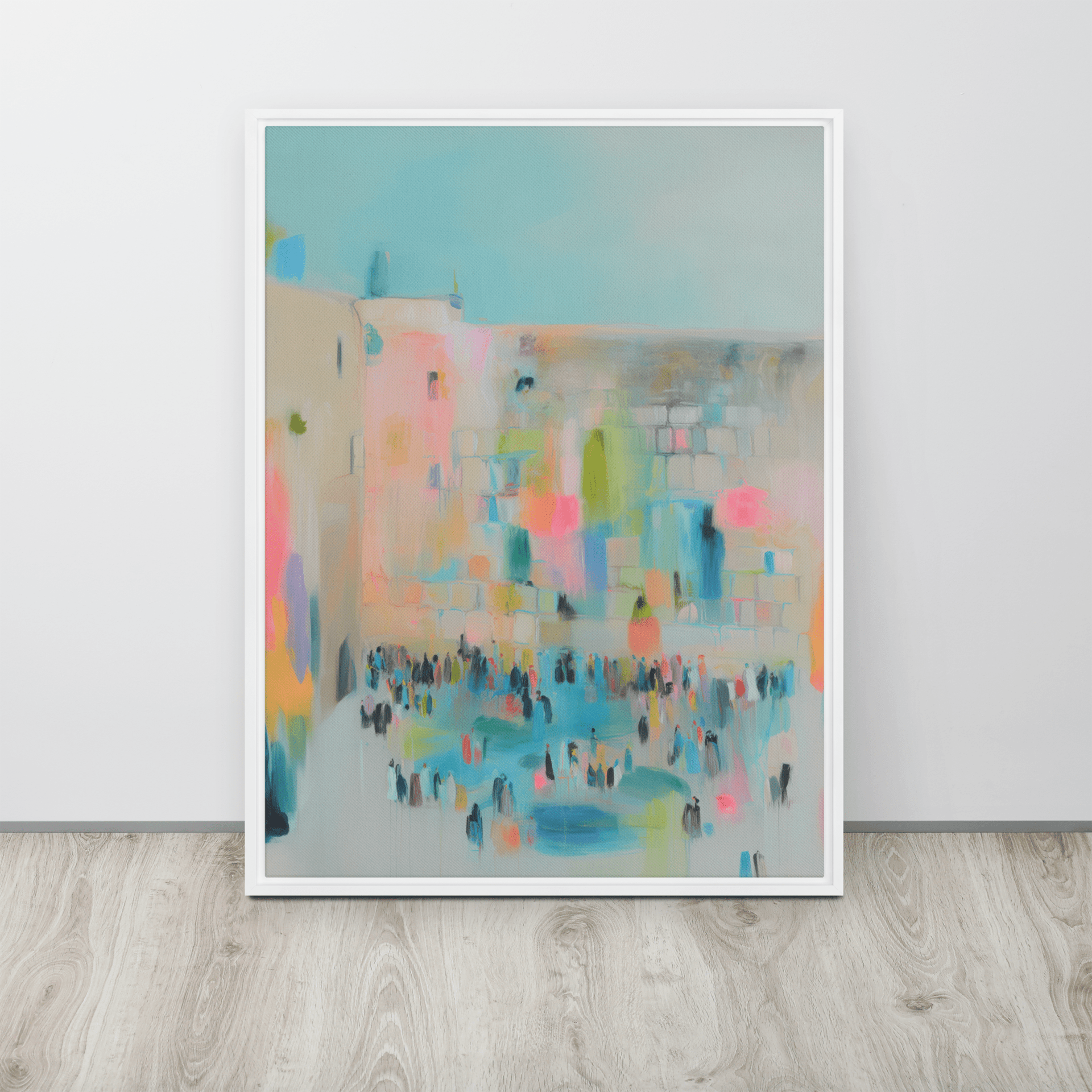 Beraishis Prints White / 18x24 Framed Kotel Kaleidoscope by Beraishis