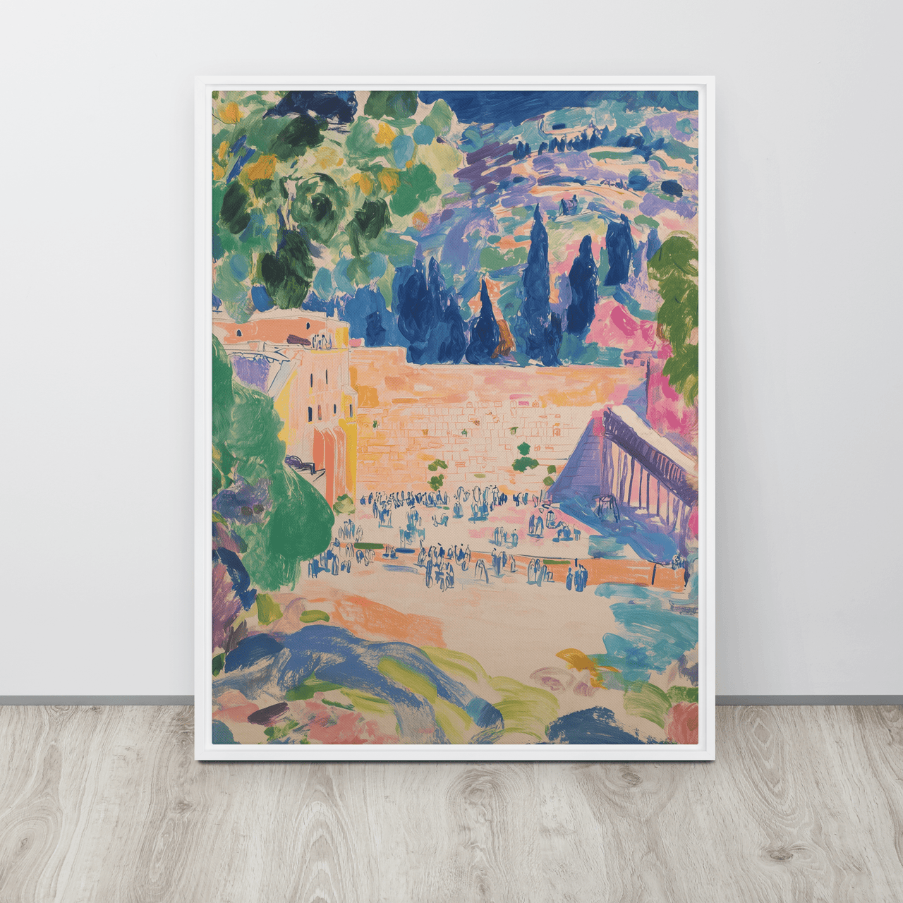 Beraishis - Kotel Bloom Framed Canvas by Beraishis - ModernTribe