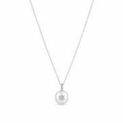 Alef Bet Necklaces Pearl and Diamond Star of David Necklace