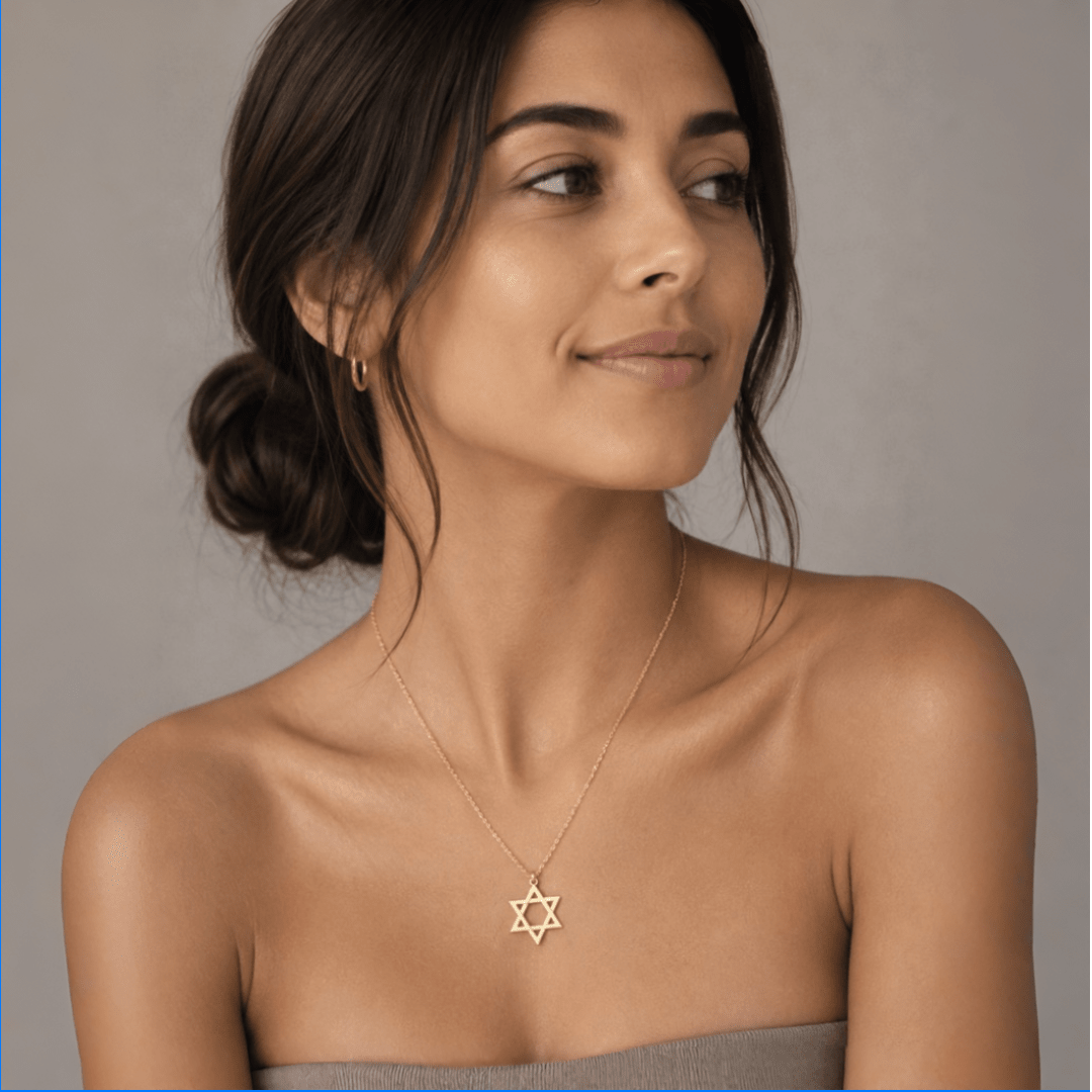 Miriam Merenfeld Jewelry - Jordan Star of David Necklace by Miriam Merenfeld - (Gold-Plated or Sterling Silver) - ModernTribe