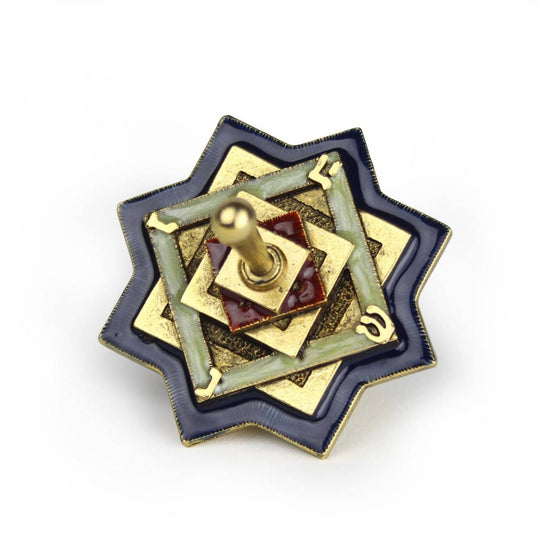 Geometric Star of David Dreidel