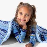 Bellabu Bear Blankets Hanukkah Fair Isle Bamboo Sherpa Blanket by Bellabu Bear