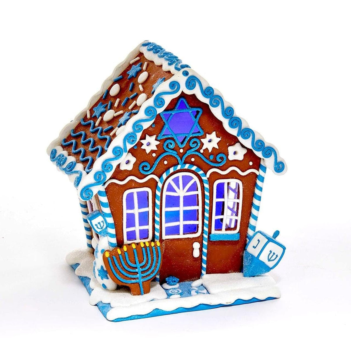 Kurt S. Adler, Inc. Ornaments Gingerbread LED Hanukkah House Table Piece