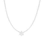 Miriam Merenfeld Jewelry - Golda Star of David Necklace by Miriam Merenfeld - (Sterling Silver, Two - Tone or Gold - Plated) - ModernTribe