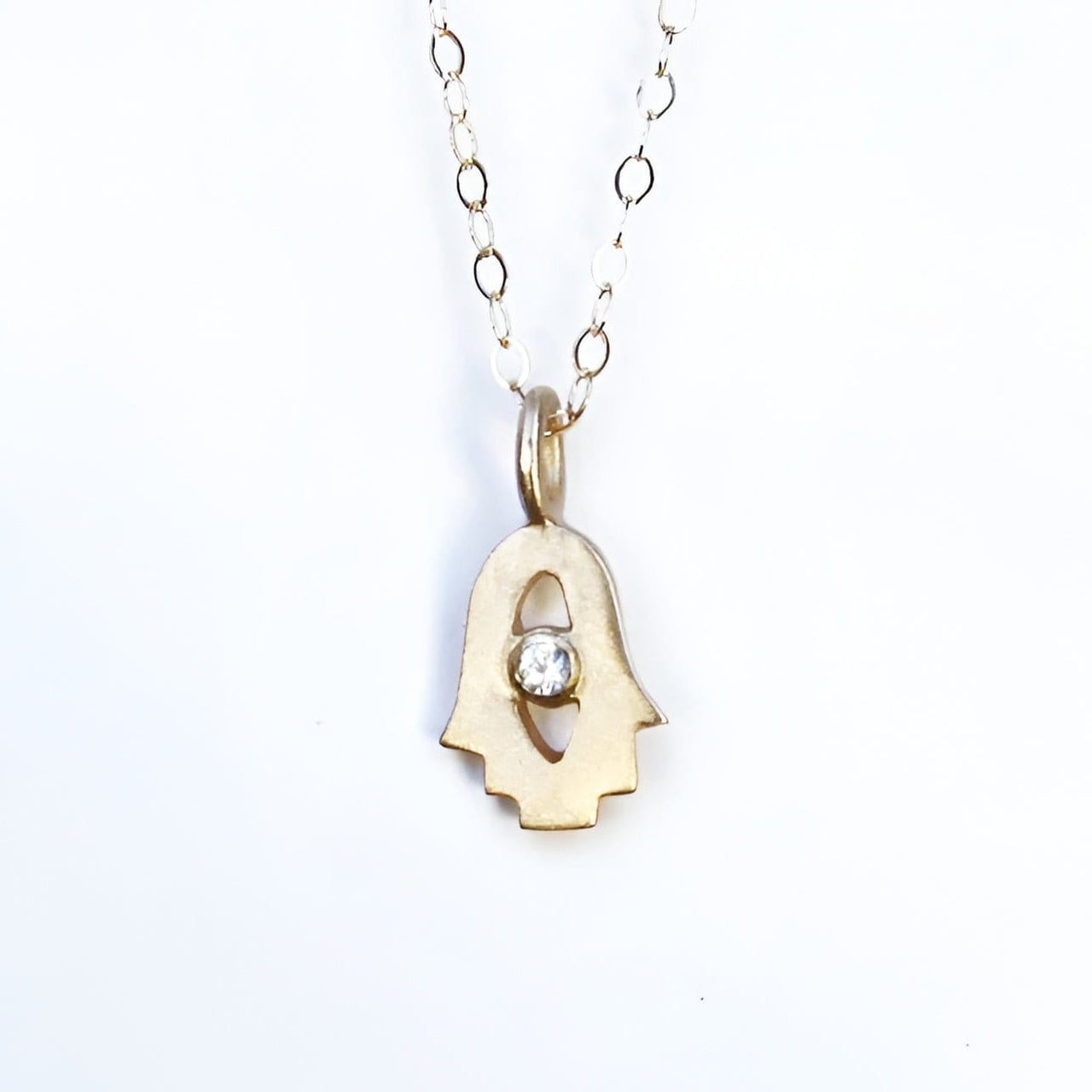 Emily Rosenfeld - 14k Gold Tiny Hamsa Amulet by Emily Rosenfeld - ModernTribe
