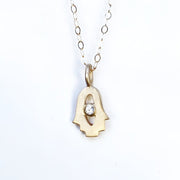 Emily Rosenfeld - 14k Gold Tiny Hamsa Amulet by Emily Rosenfeld - ModernTribe