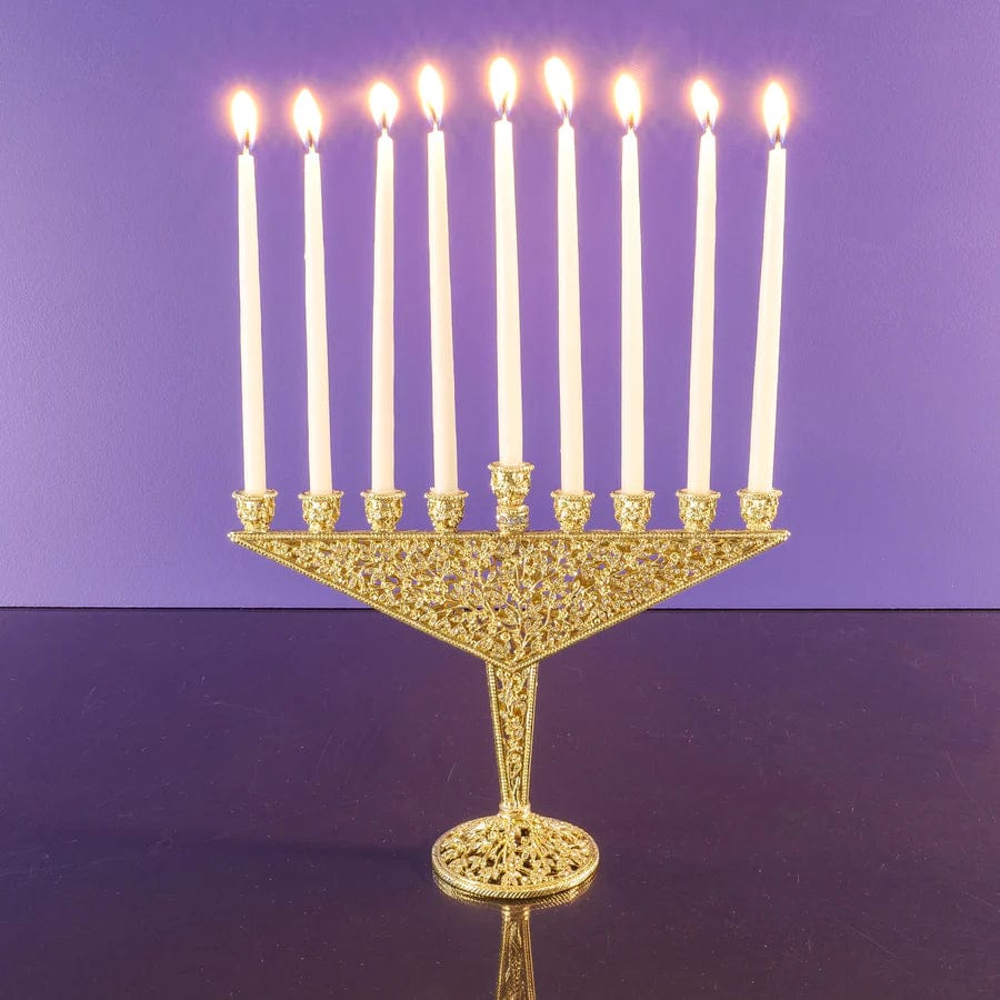 Olivia Riegel Menorahs Isadora Menorah by Olivia Riegel - Gold-Plated