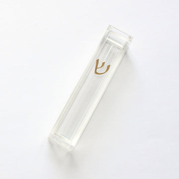 Mazel Tov Designs Mezuzahs Personalized Wedding Shards Mezuzah - Gold