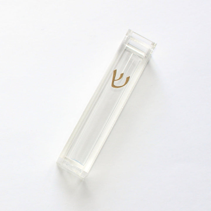 Mazel Tov Designs Mezuzahs Personalized Wedding Shards Mezuzah - Gold